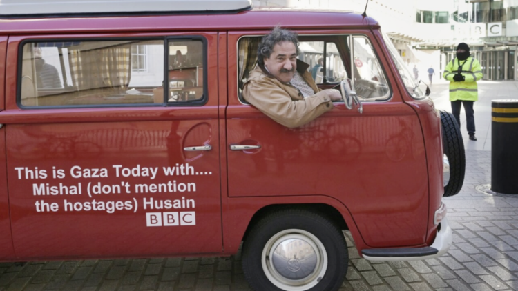 Lawyer threatened with arrest under Public Order Act for driving van with anti-BBC slogans