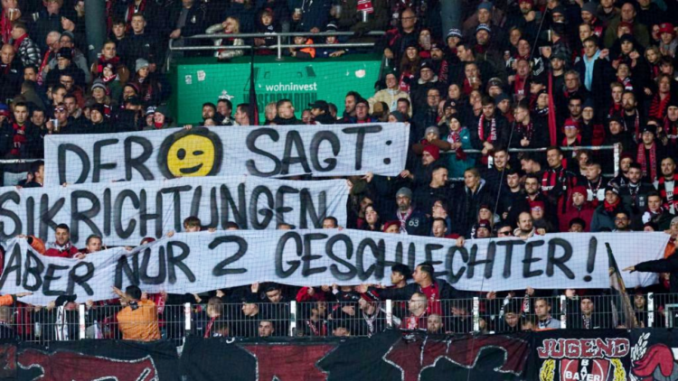 German footballing authorities demand action against fans brandishing ‘gender critical’ banner