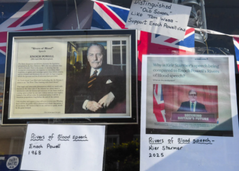 Police record Enoch Powell portrait in shop window as ‘non-crime hate incident’