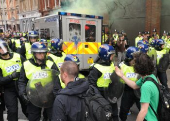 Protest footage blocked as online safety act comes into force