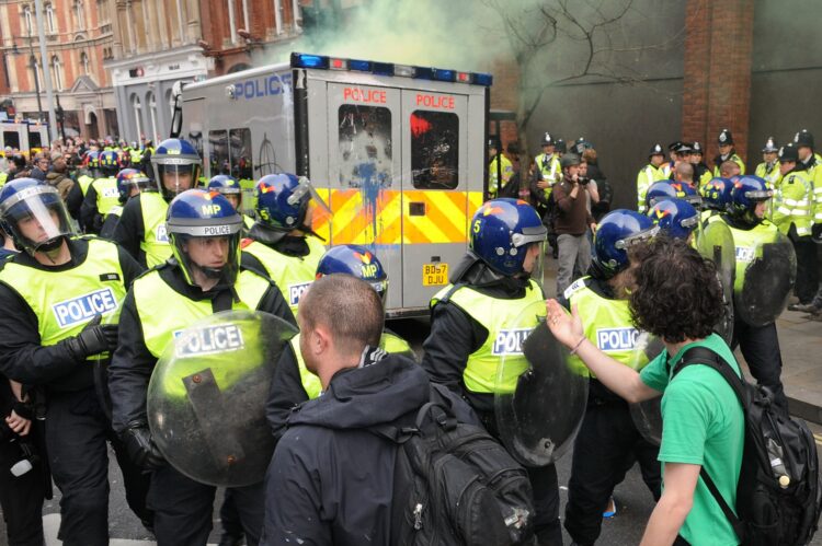 Protest footage blocked as online safety act comes into force