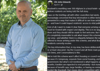 Councillor investigated for “stirring up racial hatred” after raising questions about migrant hotel scheme